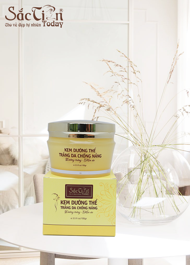 Kem dưỡng thể trắng da chống nắng 100g Sắc Tiên Today