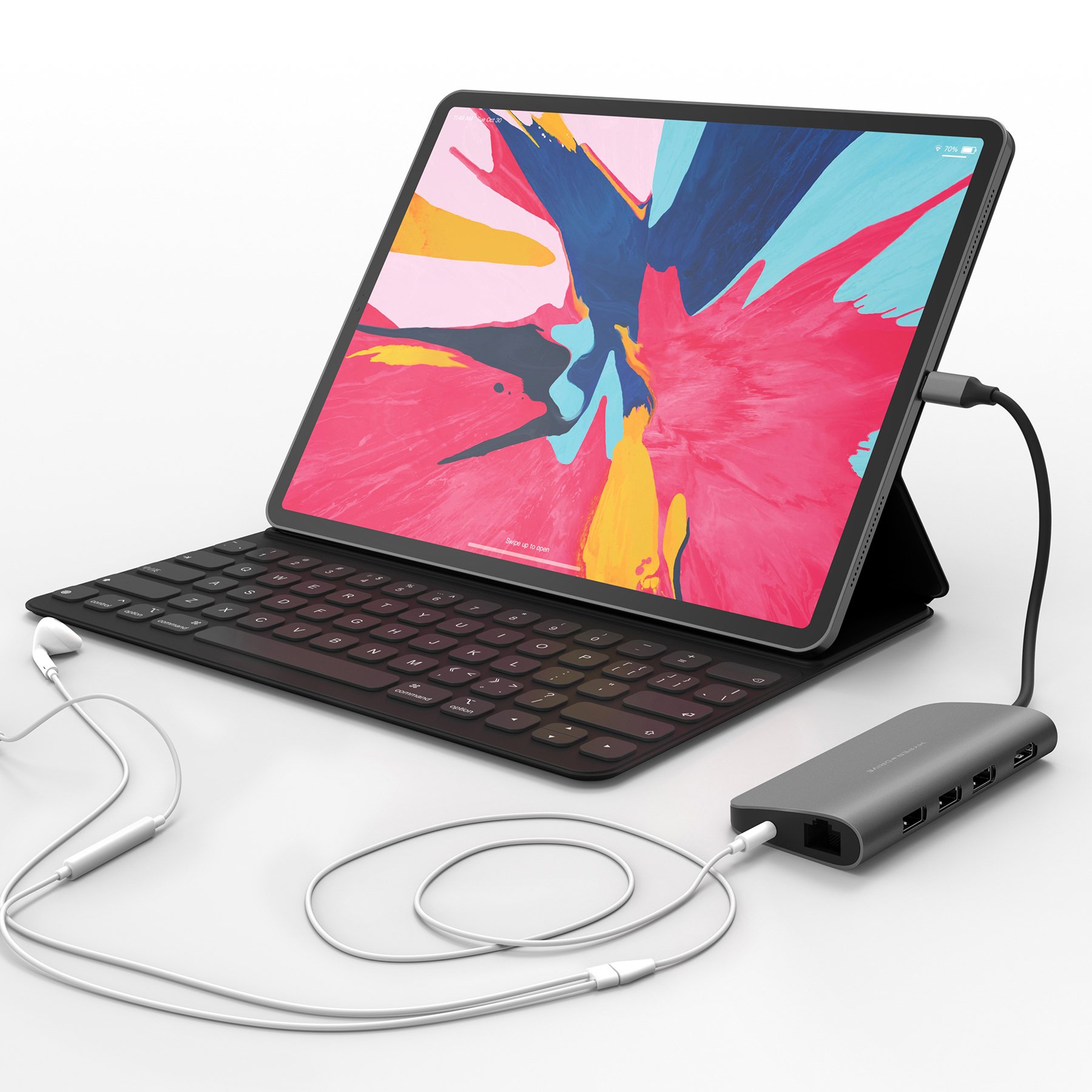 CỔNG CHUYỂN HYPERDRIVE POWER 9-IN-1 USB-C HUB FOR IPAD PRO 2018, MACBOOK, SURFACE, ULTRABOOK, CHROMEBOOK PC &amp; USB-C DEVICES – HD30F - HÀNG CHÍNH HÃNG