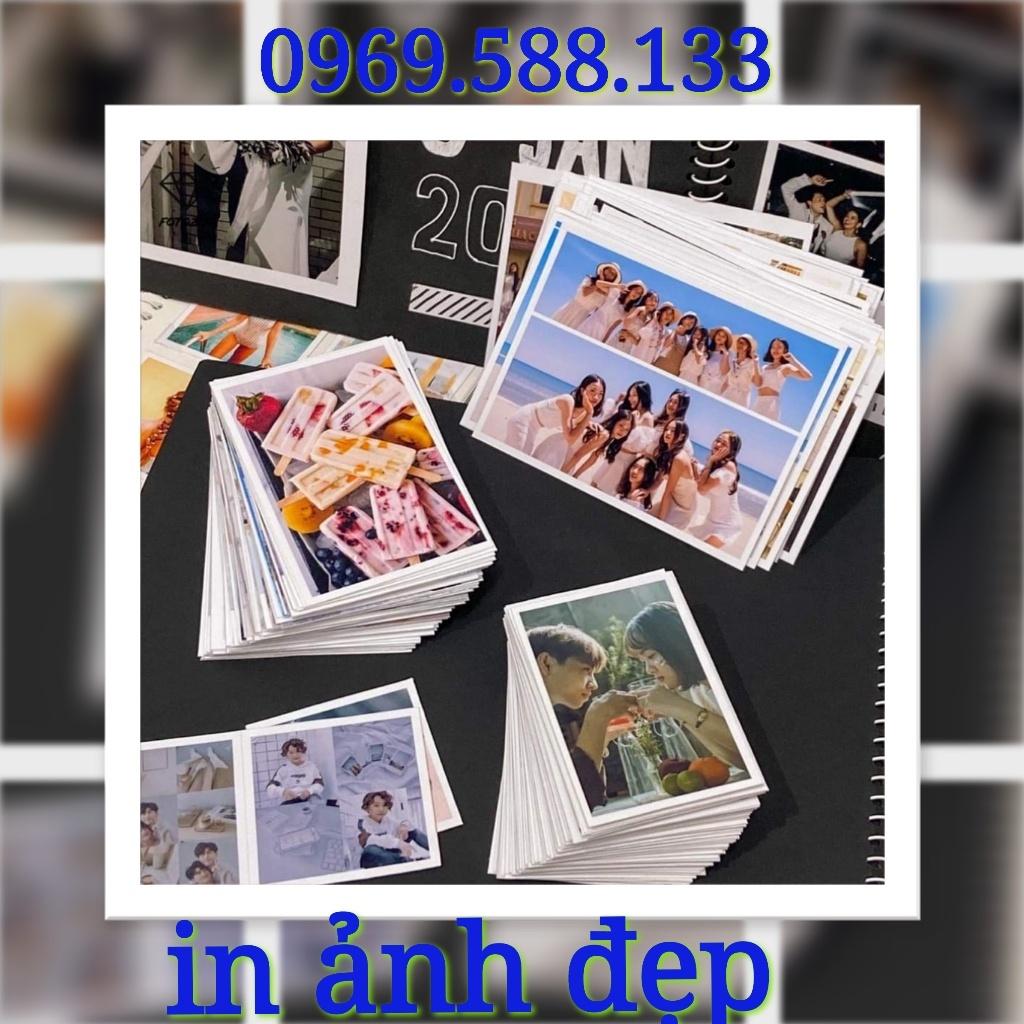 In ảnh cỡ 13x18cm, chất liệu giấy in sắc nét, ảnh lab chất lượng cao, đẹp