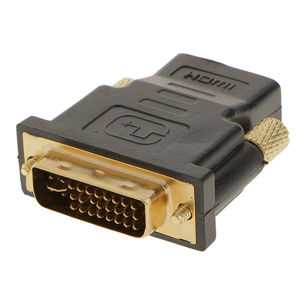 DVI-I Dual Link (24+5 pin) Male to HDMI Standard Female Adapter for HDTV LCD DVD