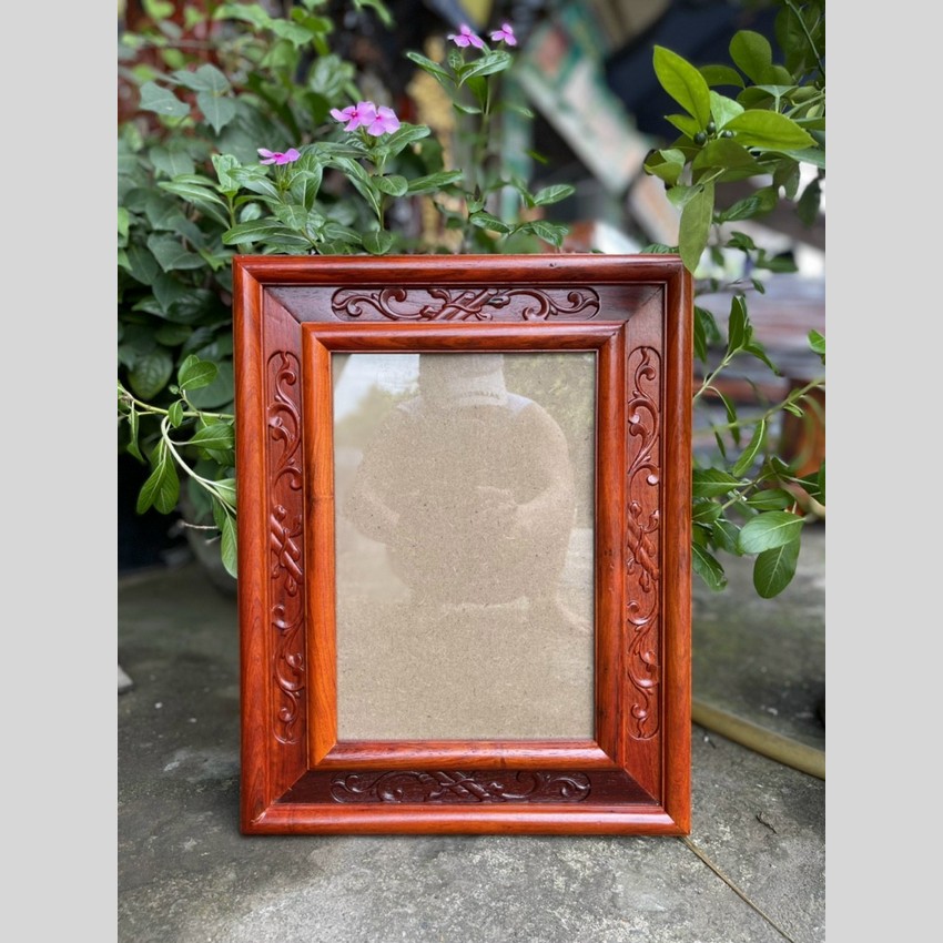 Khung ảnh thờ treo tường khung kép dành cho ảnh 20x30 cm gỗ hương, hàng loại 1, giá tại xưởng, có kèm kính và ván nẹp ảnh