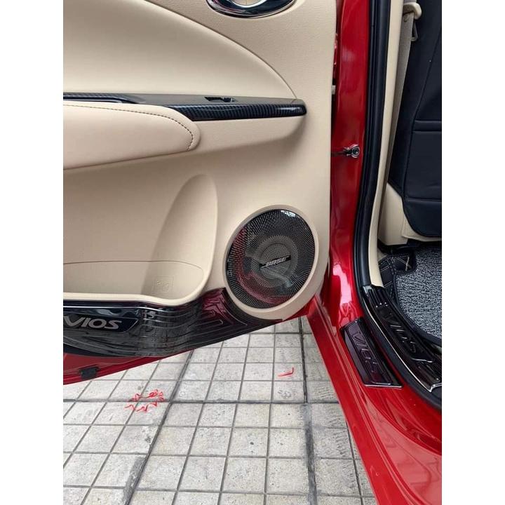 Ốp Trang trí Màng Loa cho xe Toyota Vios 2019-2020, chất liệu Titan Cao Cấp chuẩn phom xe