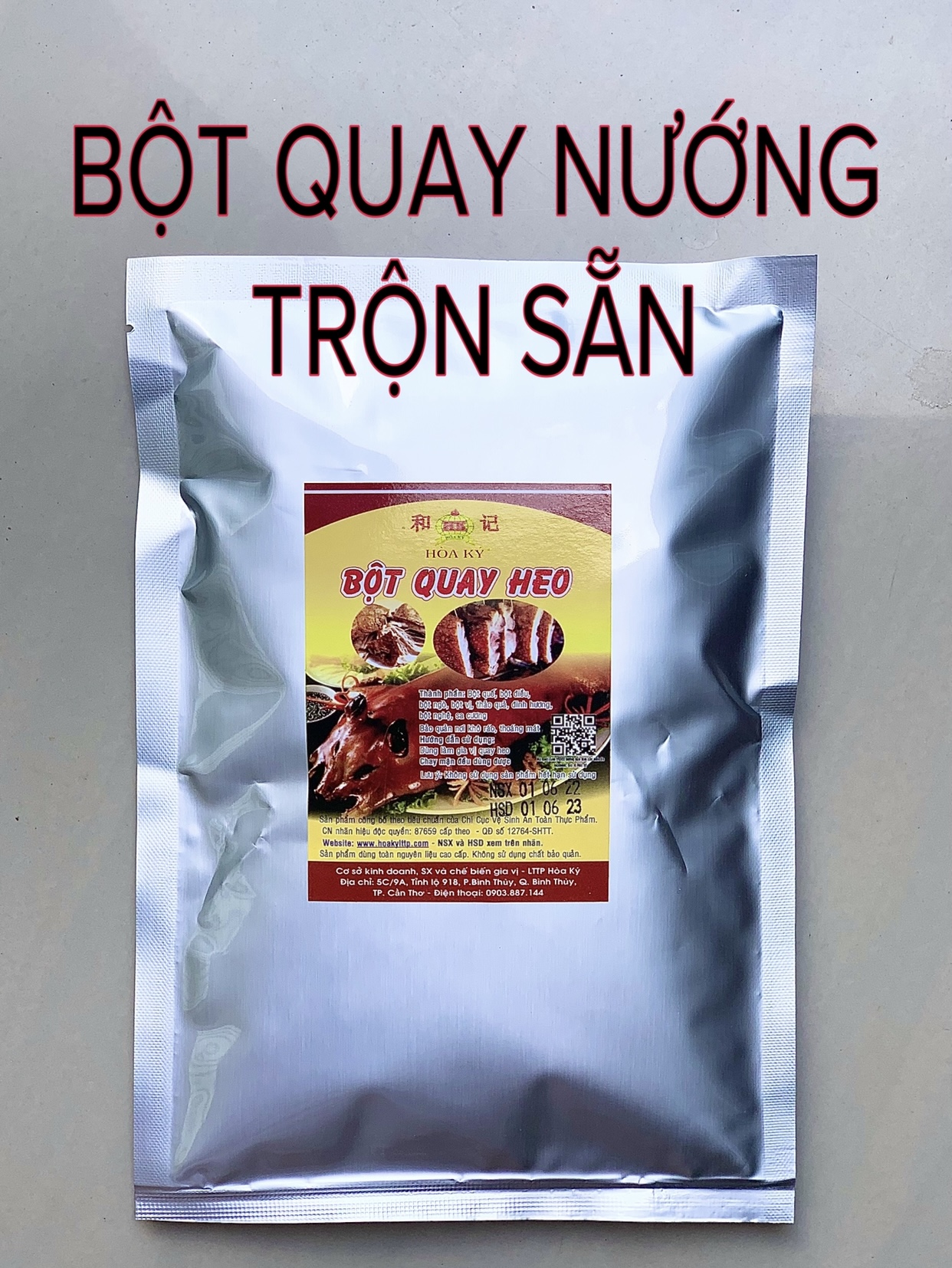 BỘT QUAY HEO Trộn sẵn Hoà Ký 1kg