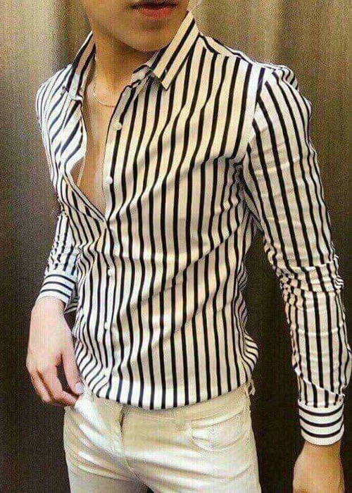 Áo Sơ Mi Nam Lụa 74