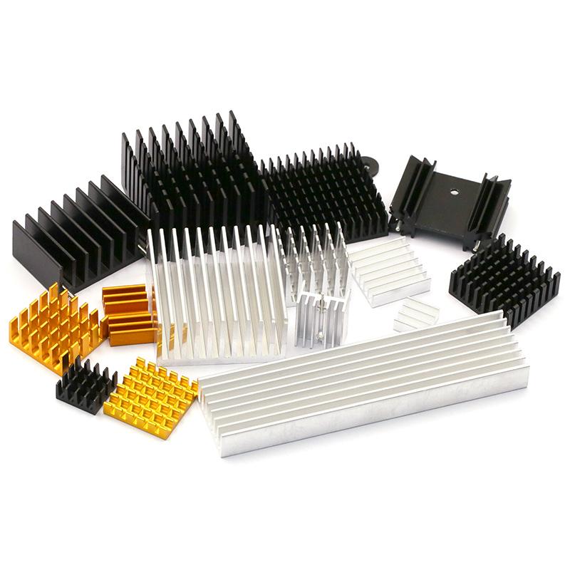Nhôm nhiệt tản nhiệt tản nhiệt tản nhiệt cho IC điện tử Chip Ram Mos Dynatron Raspberry Pi làm mát bằng băng dính nhiệt