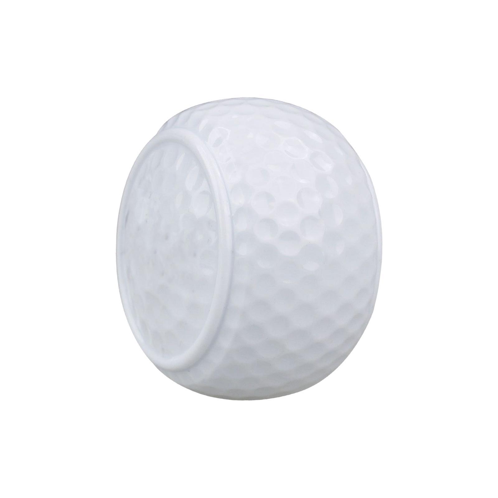 Synthetic Rubber Flat Golf Ball Practice Balls Swing Training Aid Golf Equipment Putting Trainer for Indoor Outdoor Beginner Practice Green