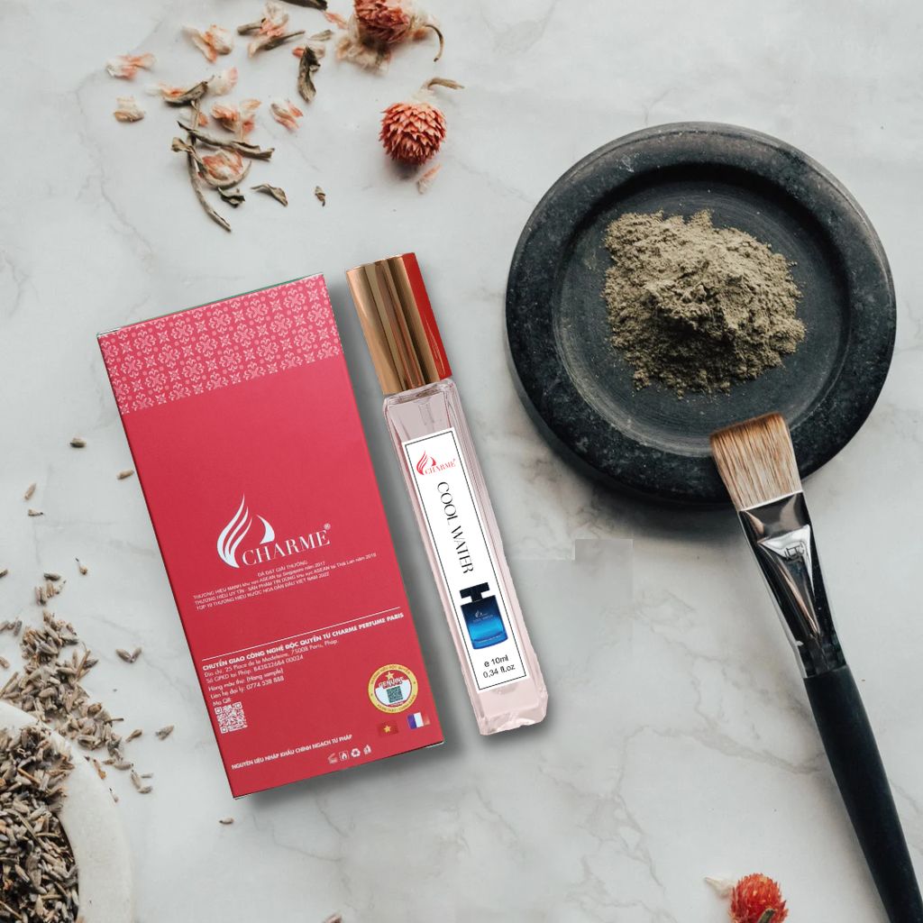 Nước hoa nam chính hãng, Charme Cool Water, chai Test mini, lưu hương lâu, hương thơm mạnh mẽ thanh lịch, 10ml