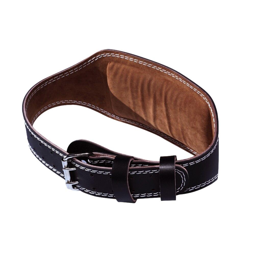 Weight Lifting Belt Adjustable Leather Belt with Padded Lumbar Back Support for Bodybuilding Deadlifts Workout & Squats Exercise