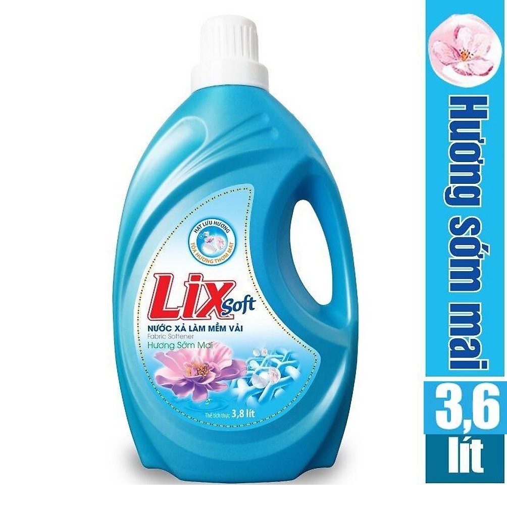 Nước Xả Vải LIX Hương Ban Mai 3.6L - Lưu hương trên từng sợi vải - LSF36