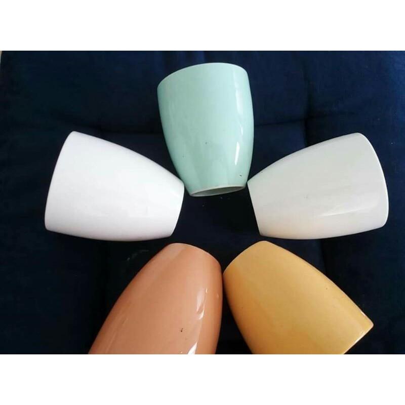 Ly trồng sen đá xương rồng cao 10cm miệng 8cm