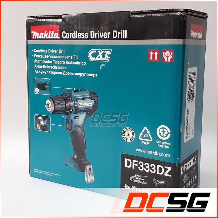 Máy khoan, vặn vít 10/21mm dùng pin 12Vmax Makita DF333DZ