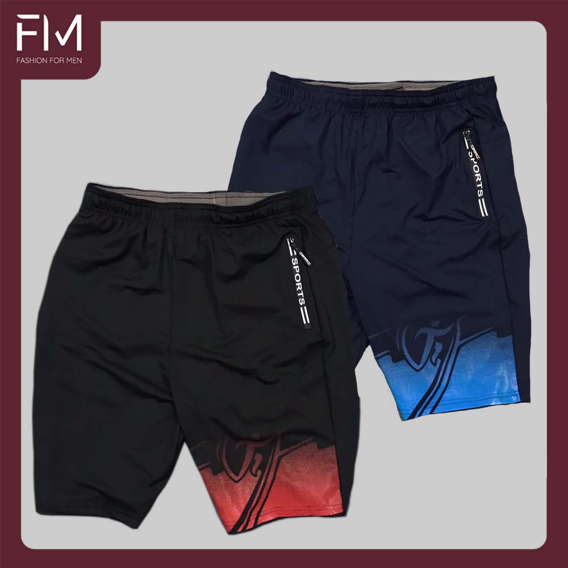 Combo 2 quần short nam thể thao thun lạnh cao cấp thoải mái, năng động, trẻ trung - FORMEN SHOP - FMCB3PS094