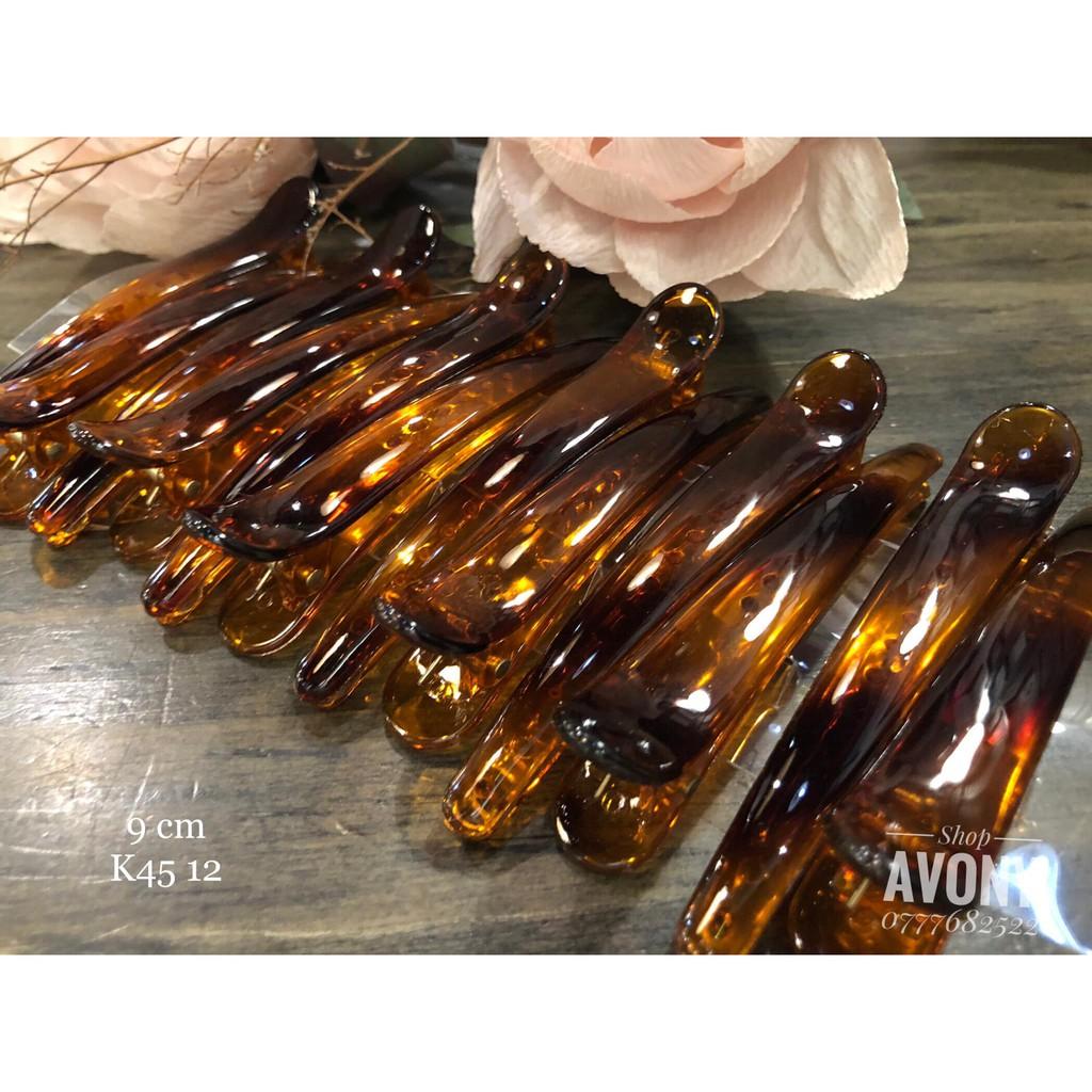 1 Kẹp tóc mái dạng mỏ vịt đơn giản bằng nhựa sử dụng trong tiệm làm tóc
