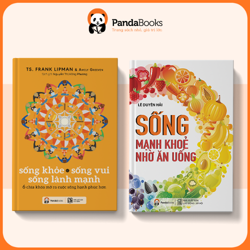 Sách - Combo 2 cuốn Sống mạnh khỏe nhờ ăn uống + Sống khỏe, sống vui, sống lành mạnh [PANDABOOKS]