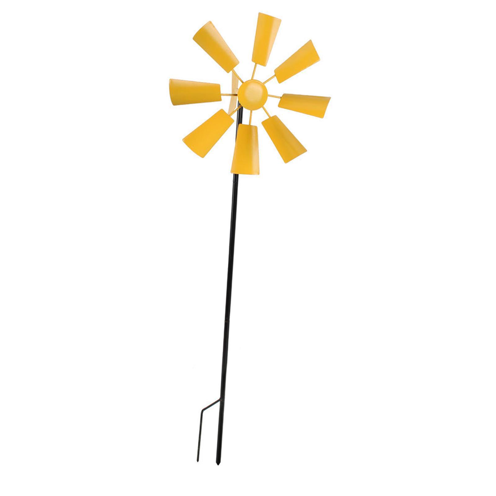 Wind Catcher Iron Wind Toys Wind Sculpture Windmill for Garden Lawn Backyard