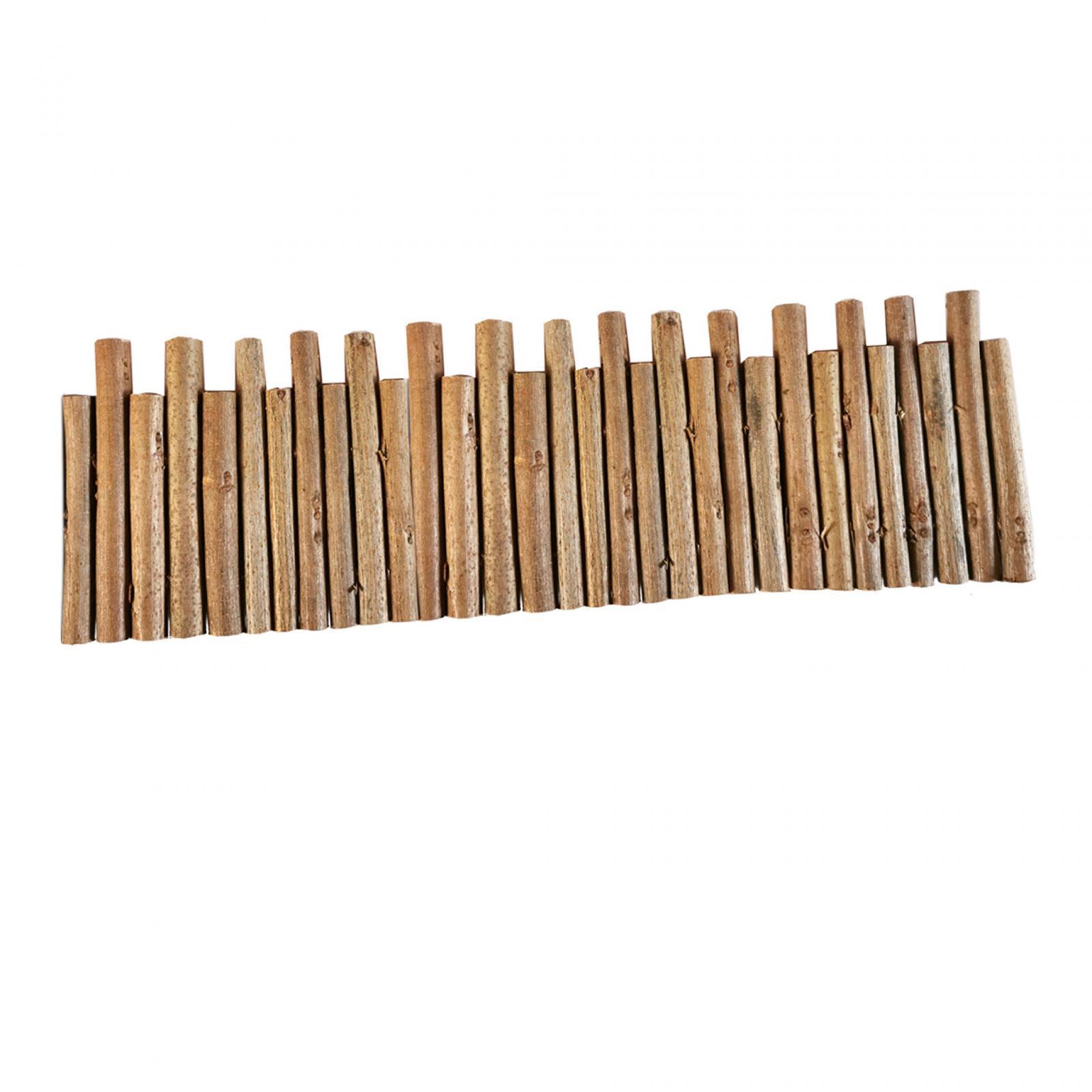 Hamster Wooden Fence Flexible Hideout Door Fence for Gerbil Mouse Chinchilla
