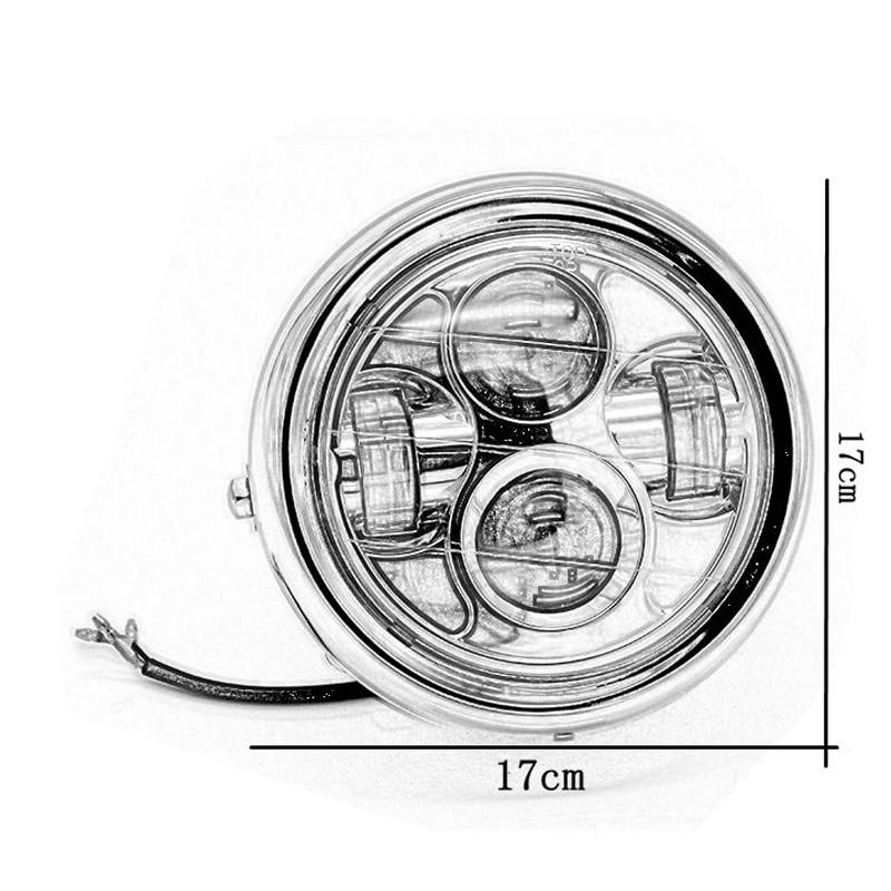 Đèn pha 12V phong cách retro dành cho xe mô tô Harley Cafe Racer Honda