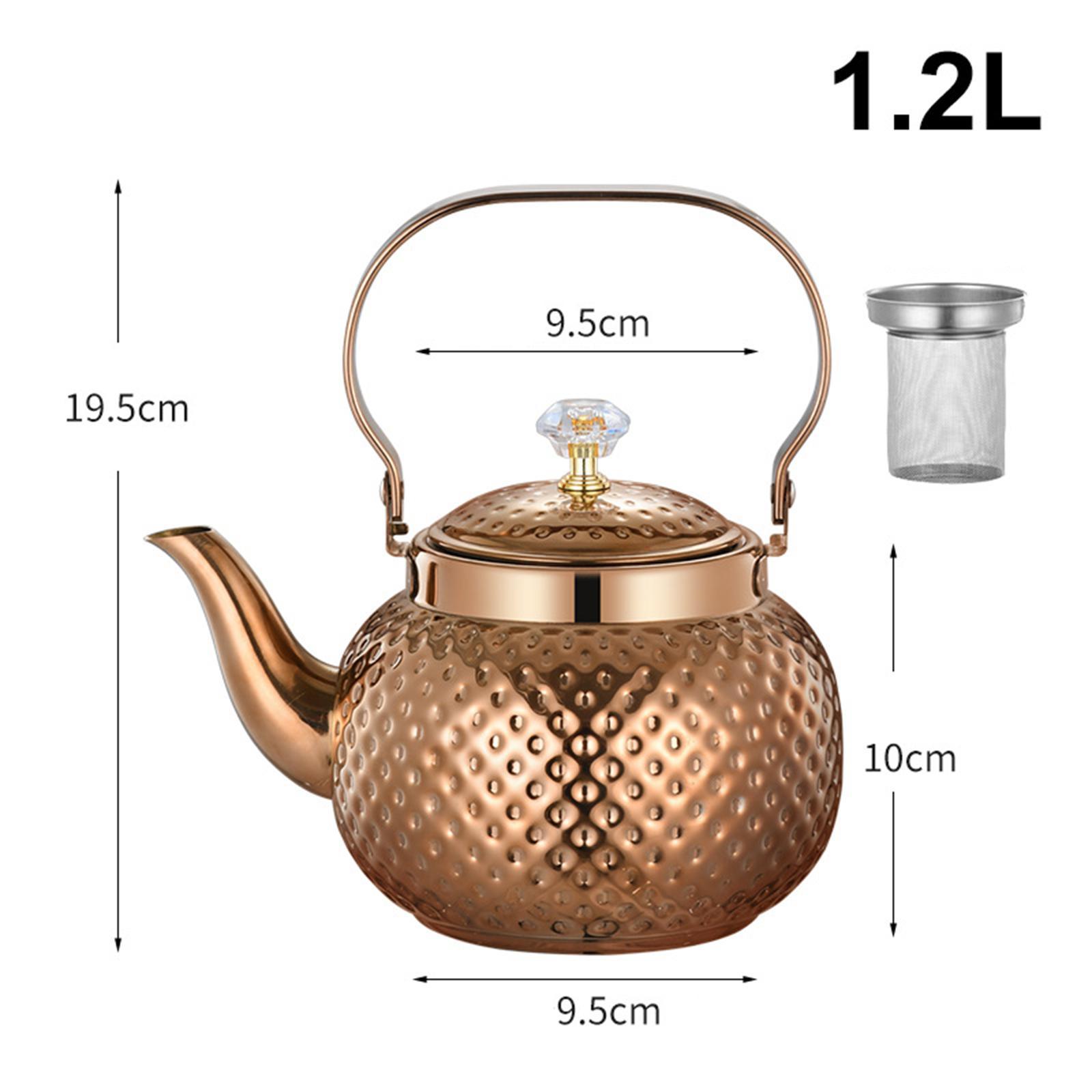 Stovetop Tea Kettle Stainless Steel Teapot with Infuser for picnic Gift