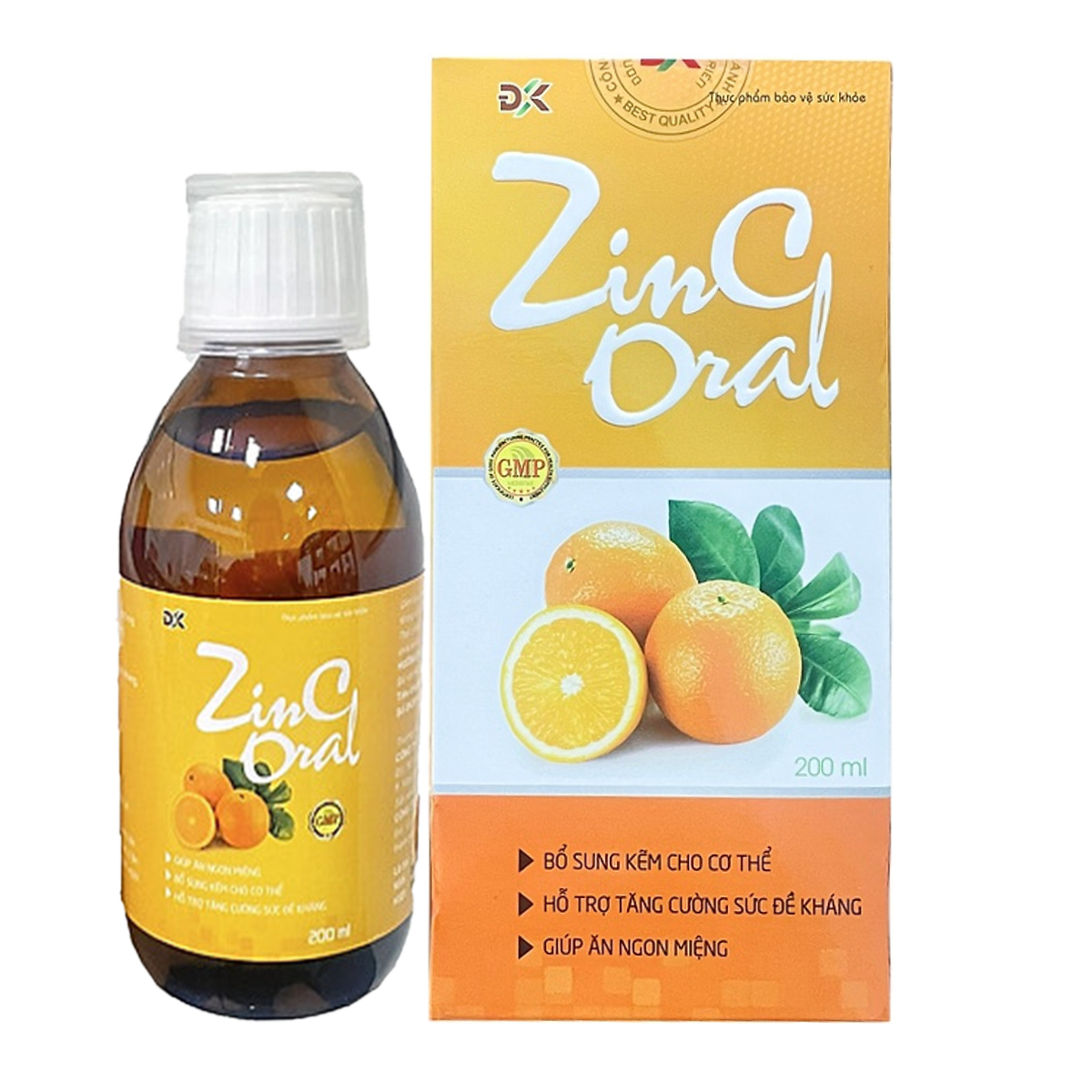 Chai Uống Giúp Ăn Ngon Miệng Tăng Cường Sức Đề Kháng ZinC Oral ( Chai 200ml )