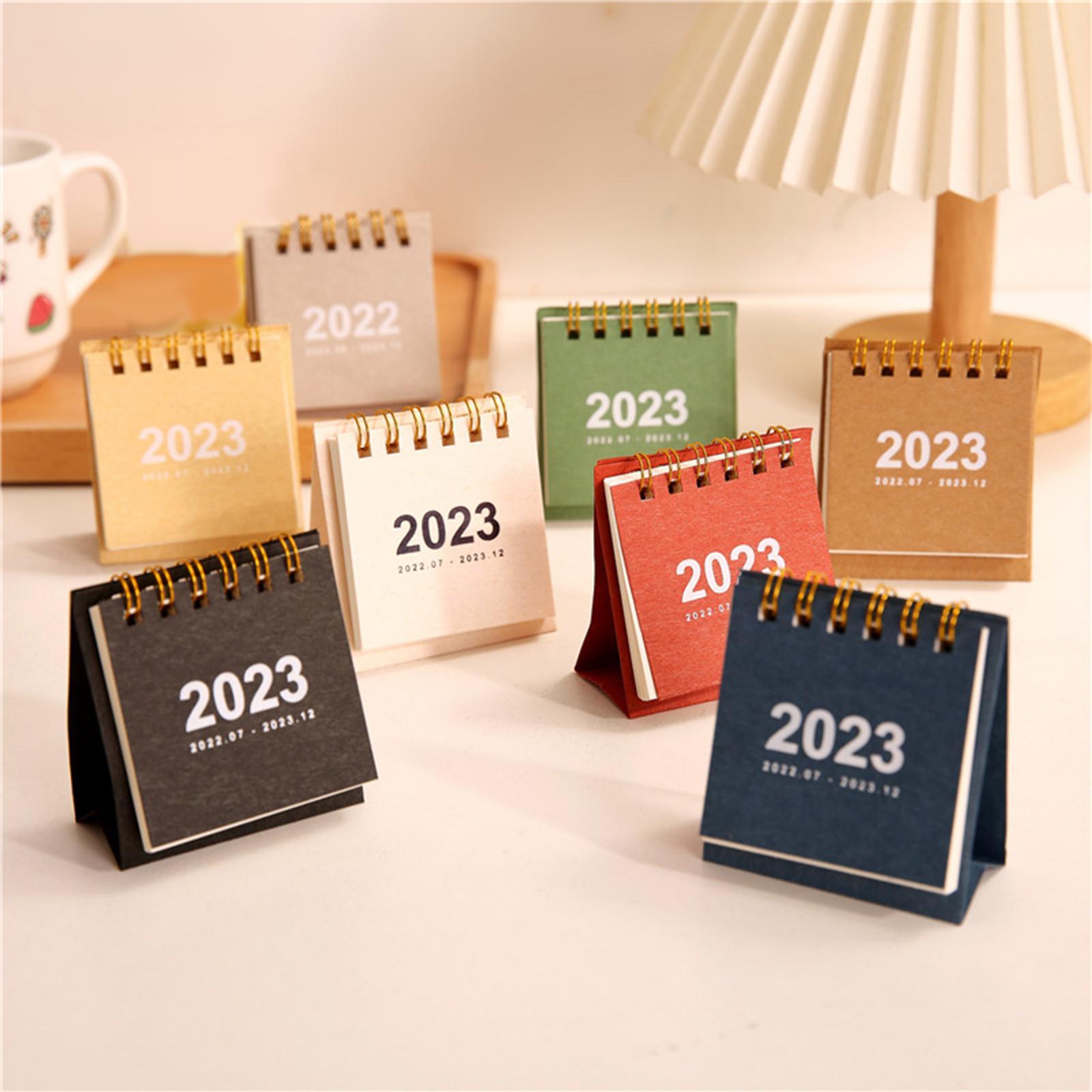 Portable 2023 Desk Calendar Important Dates Decoration New Year Desk Calendar for Office