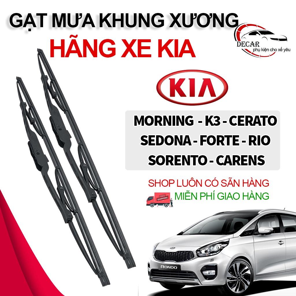 Gạt mưa ô tô Kia Morning , K3 , Cerato, Sedona, Forte, Sorento, Rio, Carens , gạt mưa oto xe hơi khung sắt