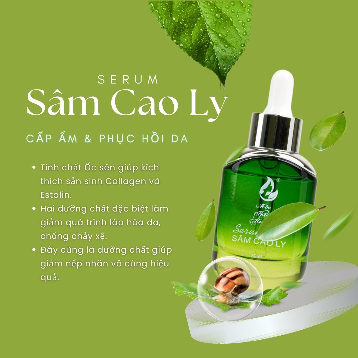 Serum Sâm Cao Ly Dưỡng Trắng, Mịn Da Mộc Thiên Hương 30ml