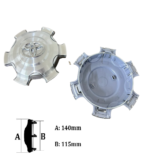01 chiếc Logo chụp mâm, ốp lazang bánh xe ô tô Toyota FJ-CRUISER đời 2006-2010 mã TY-125