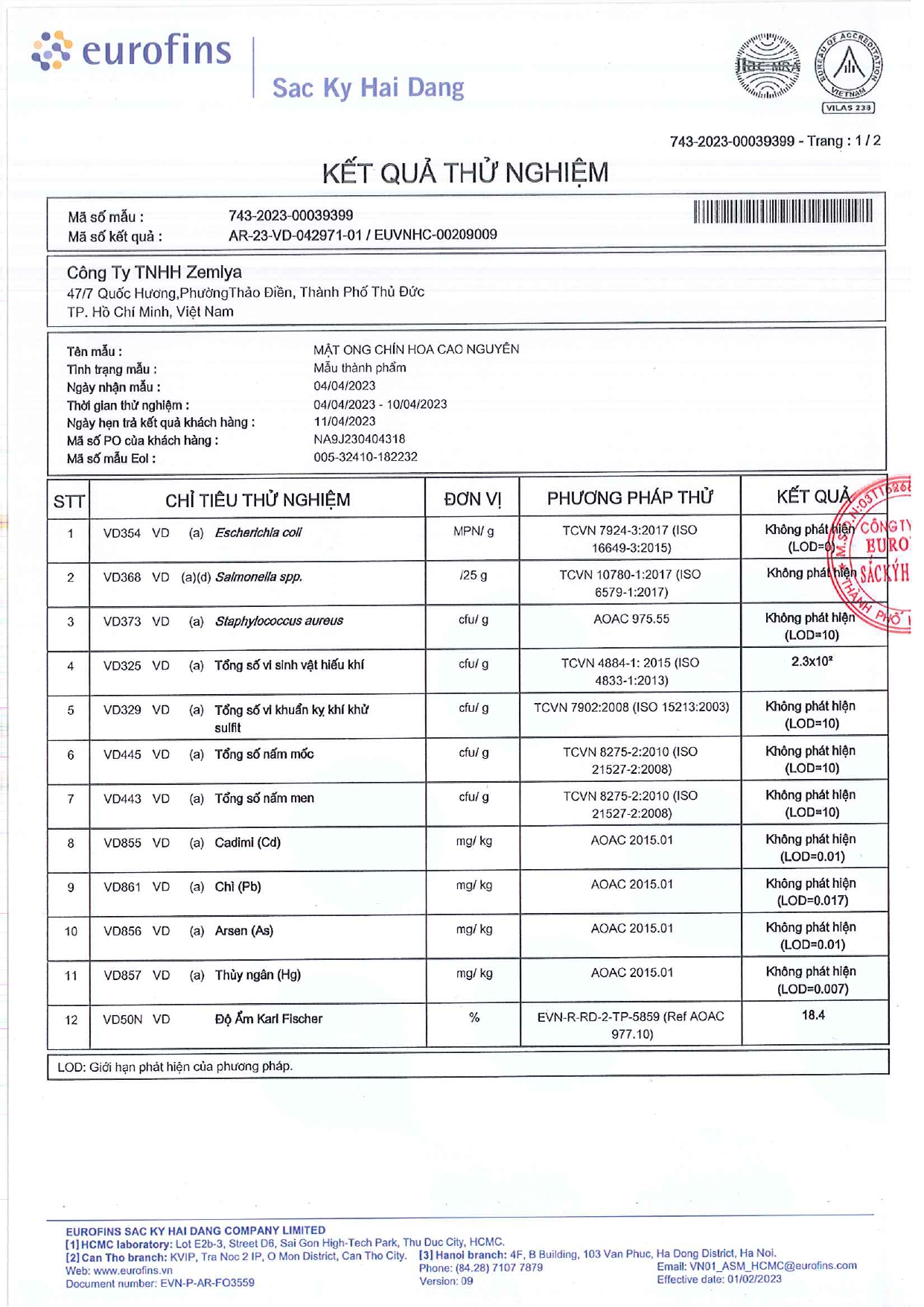 Mật ong rừng nguyên chất Honimore hoa Cao Nguyên 630g - Mua 2 tặng 1 cùng loại
