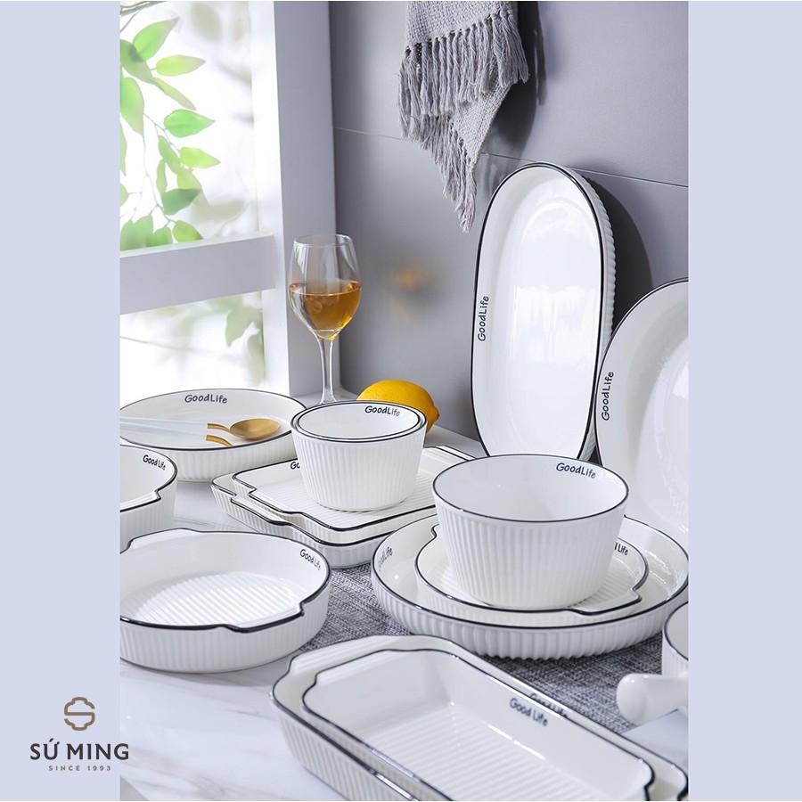 Bộ Bát Đĩa Sứ sang trọng, đẳng cấp, độc đáo, giao hàng an toàn.