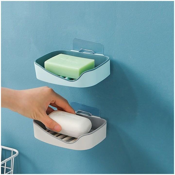 Khay để xà bông, hộp đựng xà phòng 2 Lớp siêu tiện lợi