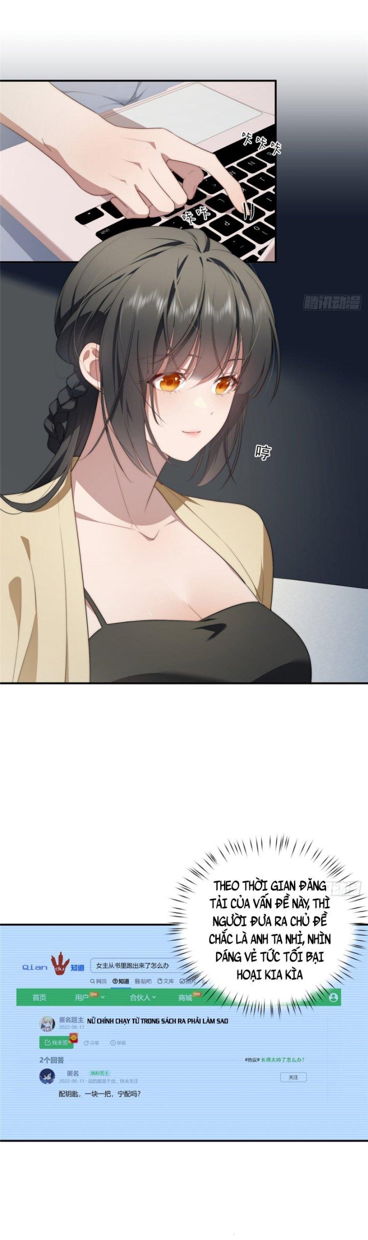 nữ chính chạy từ trong sách ra thì phải làm sao chapter 31 16