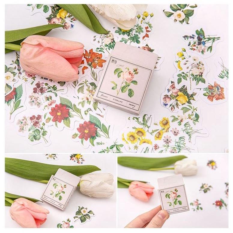 Bộ 46 Sticker Hoa E126