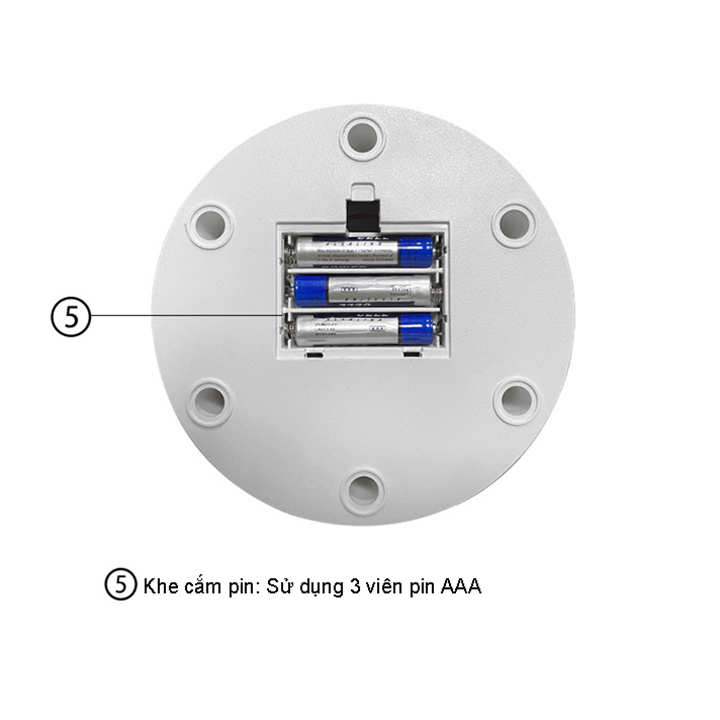 Đế Xoay Sản Phẩm 360 Độ Cắm Điện + Pin Tải 5kg Đường Kính 13cm 2 Màu Trắng Đen