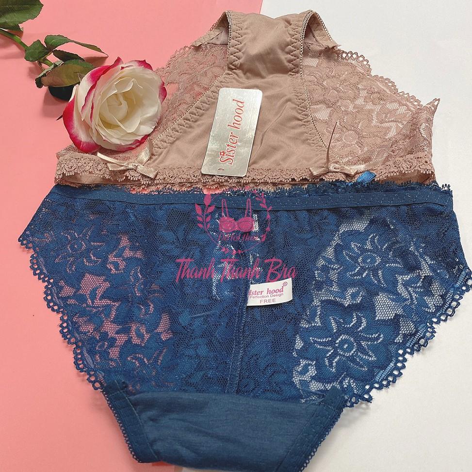 Quần lót nữ thái lan 488 - Phối ren và thun lạnh - nơ xinh - Form M