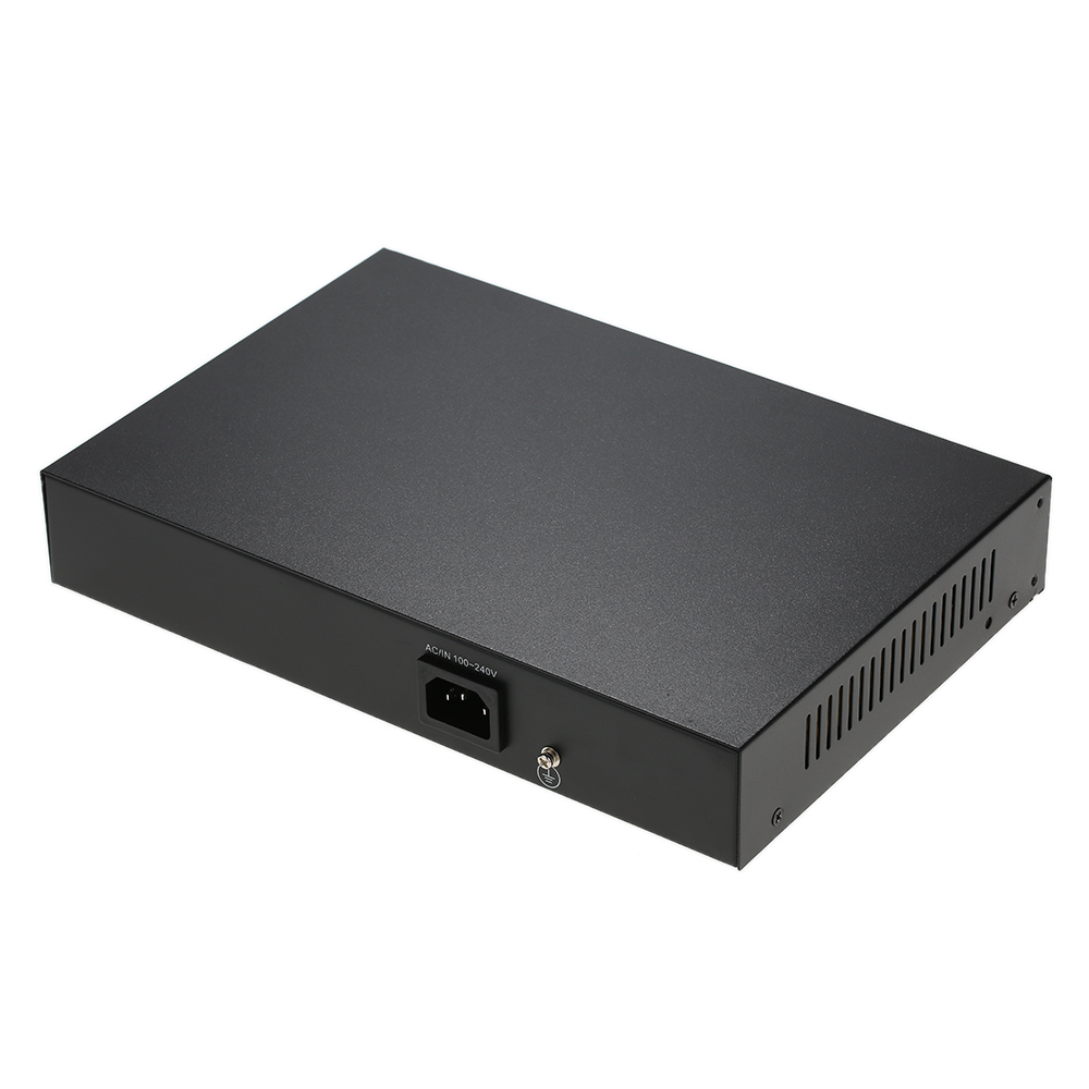Bộ nguồn tích hợp AP VoIP 1 + 8 cổng 10 / 100Mbps PoE Switch Injector qua Ethernet IEEE 802.3af cho máy ảnh