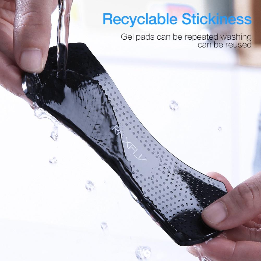 【ky】RAXFLY Rectangle Sector Foldable Anti-Slip Mat Sticky Cell Phone Holder Pad