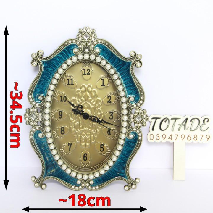 Đồng hồ để bàn phong cách quý tộc - Kiểu dáng Châu Âu cổ điển - Khung kim loại mặt kính - GCL0008