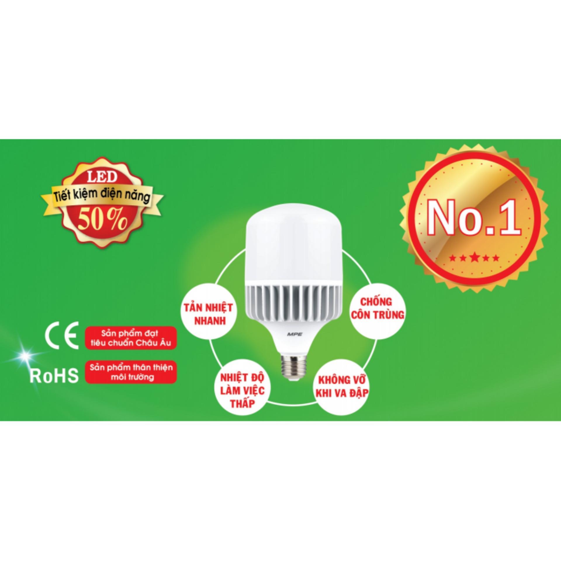 BÓNG ĐÈN LED BULB 60W MPE ( ÁNH SÁNG TRẮNG ) ĐUI E40