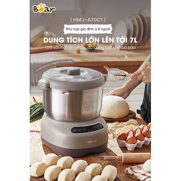 (TNB046) Máy Nhồi Trộn Bột Tự Động B-e-a-r dung tích 3.5L, 5L, 7L