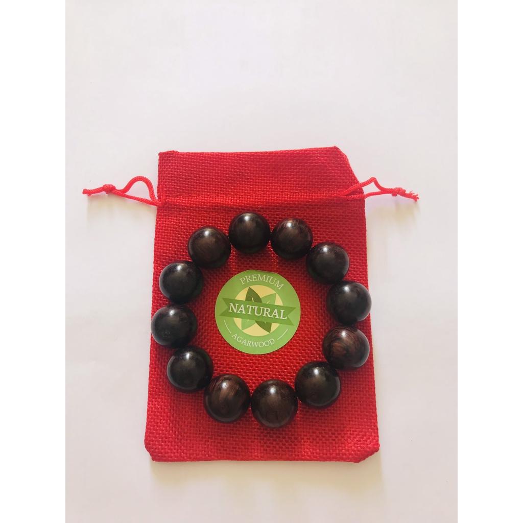 Vòng tay gỗ Trắc Long Chuột 12 hạt