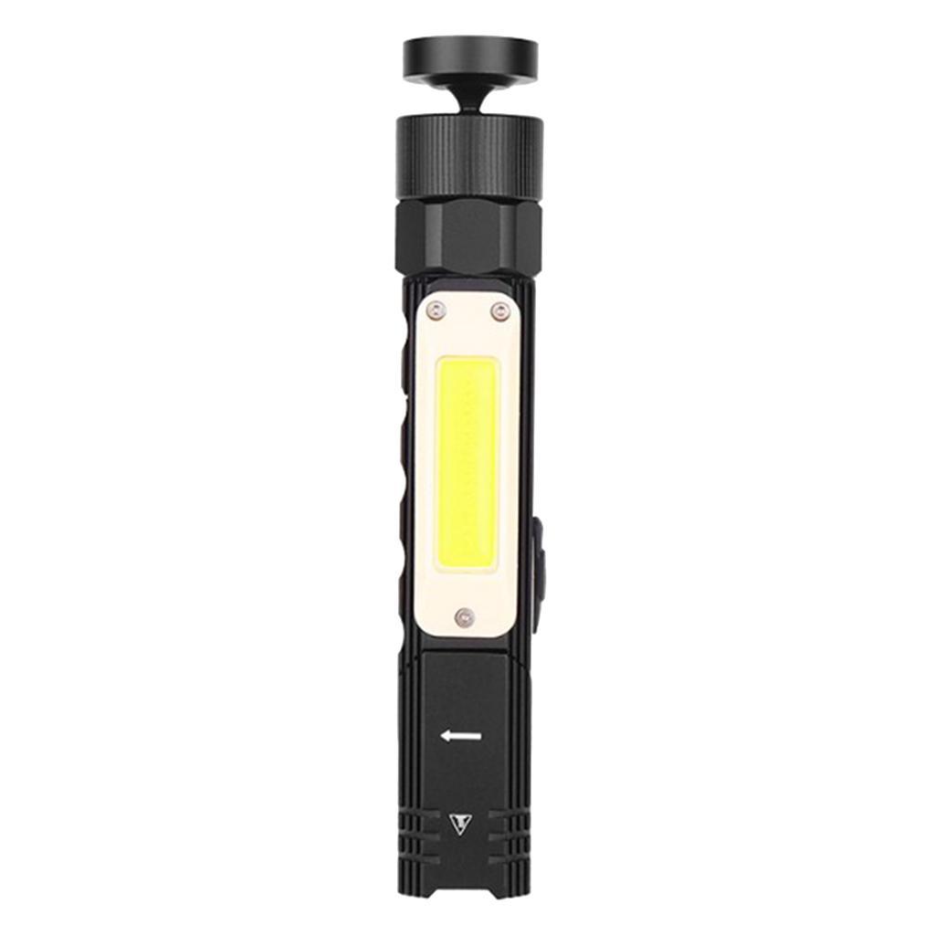 COB LED Work Light Lamp Pocket Flashlight Folding Torch for Indoor Outdoor