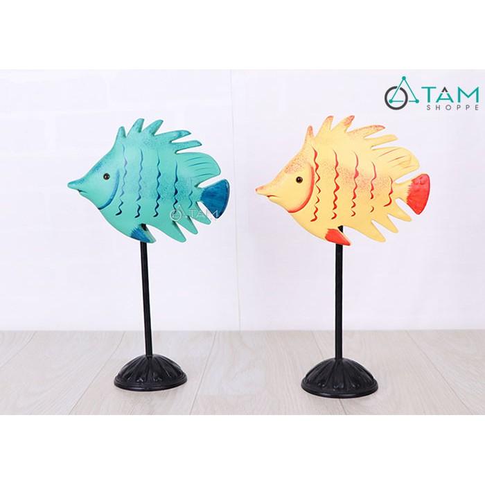 Cá gỗ trang trí có chân đế CG03