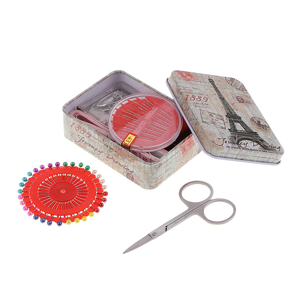Needle & Thread kit with Storage Box for Cross Stitch / Embroidery / Sewing