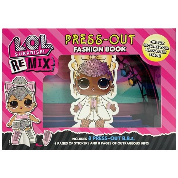 Lol Surprise! Remix Fashion Dress Up With 8 Paper Dolls &amp; Stickers Gift Set