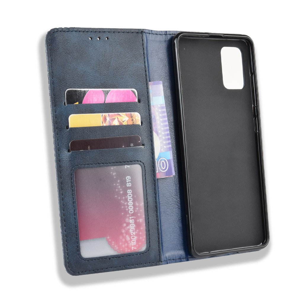 Bao da dạng ví, nam châm dành cho Samsung Galaxy A51 Luxury Leather Case - Hàng nhập khẩu