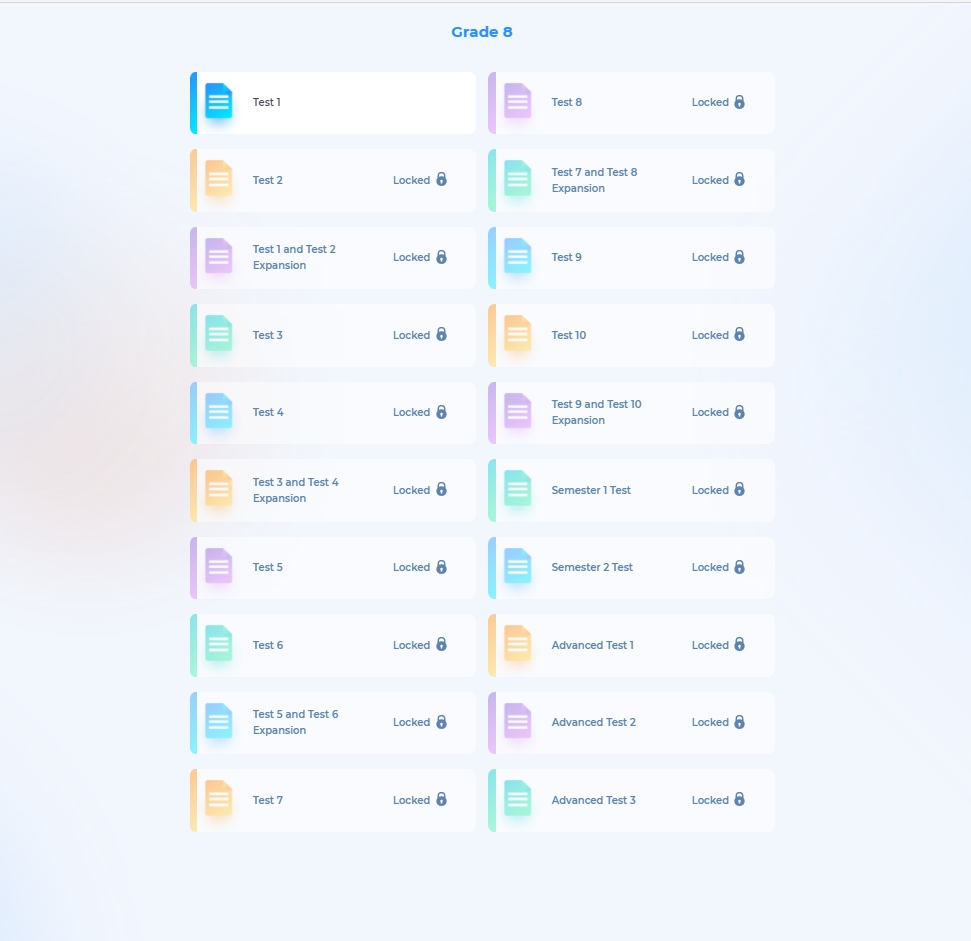 Ứng dụng bài kiểm tra Practice Tests 8