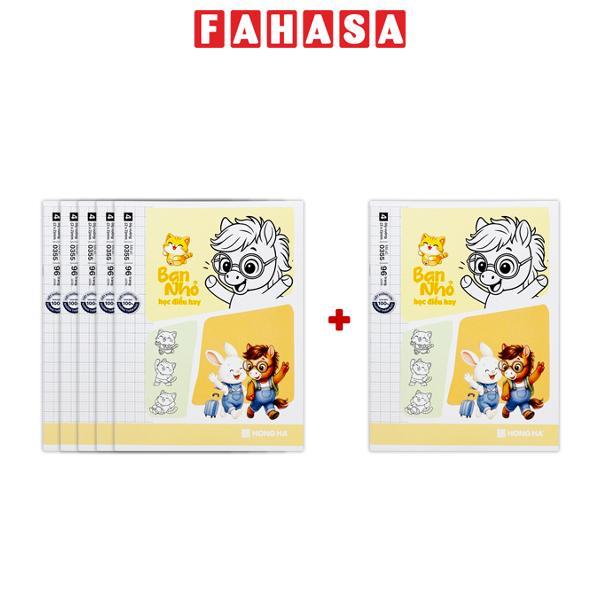 [MUA 5 TẶNG 1] Tập Học Sinh Class Bạn Nhỏ - 4 Ô Ly - 96 Trang 100gsm - Hồng Hà 0355 - Mẫu 8