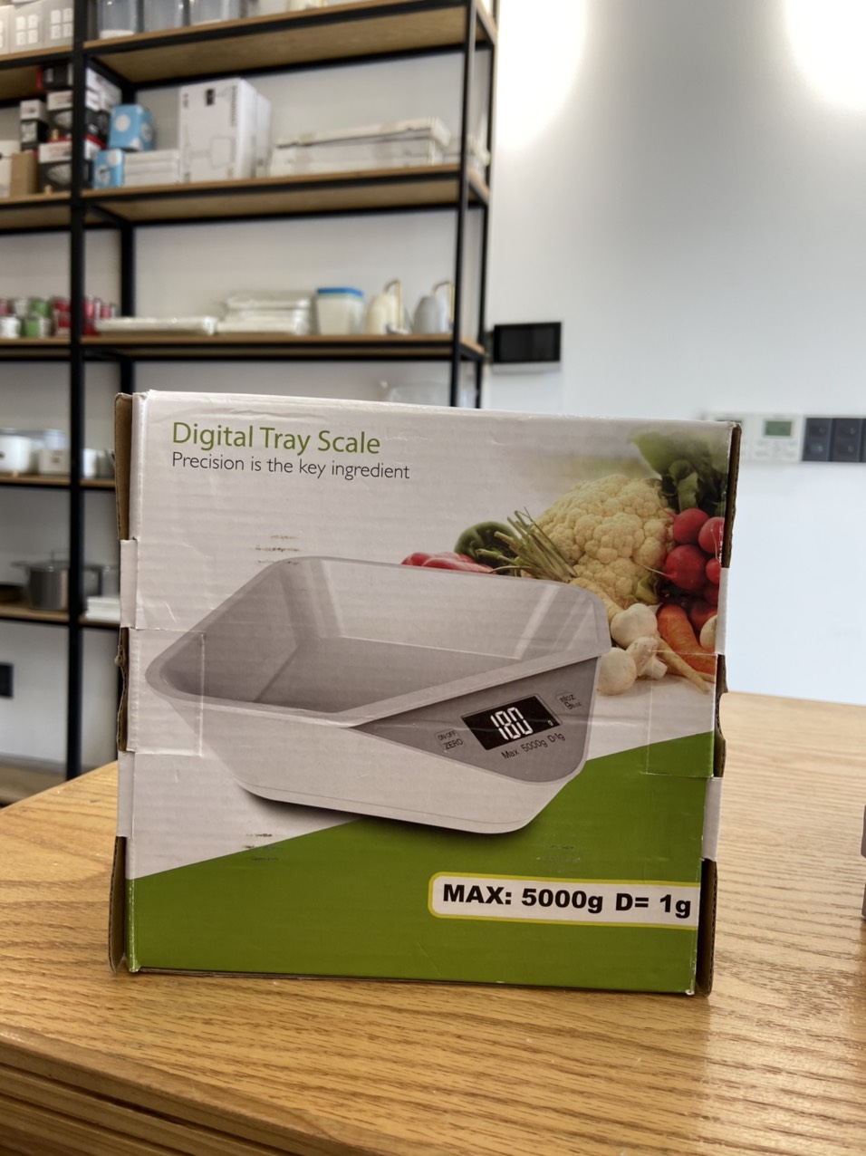 Cân điện tử mini nhà bếp 5kG có khay đựng tách rời