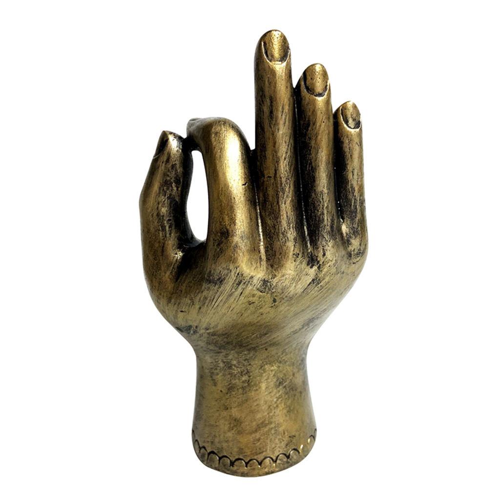 Buddha Yoga Mudra Hand Shape Candle Holder Meditation Room Home Zen Ornament