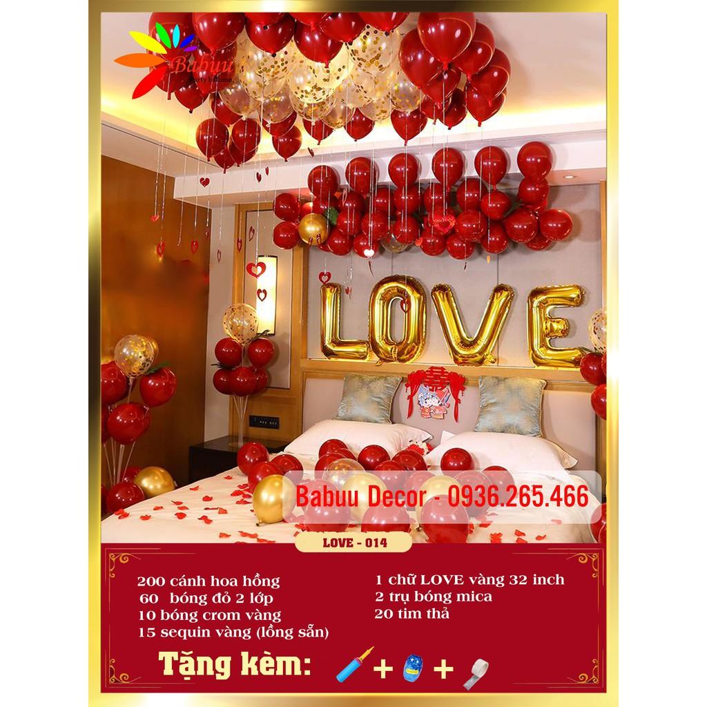 Set trang trí phòng cưới, phòng tân hôn